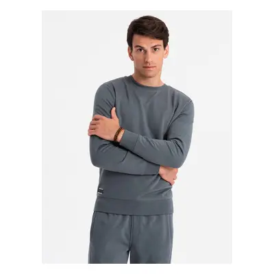 Ombre BASIC men's cotton sweatshirt set BASIC sweatshirt + joggers