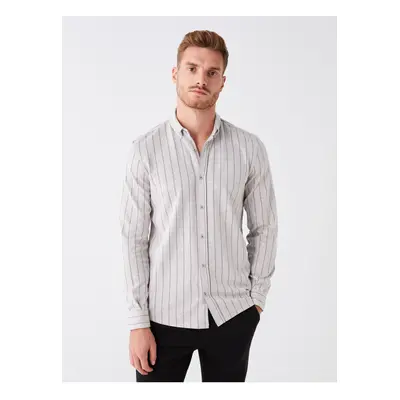 LC Waikiki Slim Fit Long Sleeve Striped Men's Shirt