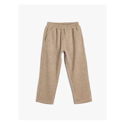 Koton Basic Sweatpants with Pocket Detail and Elastic Waist