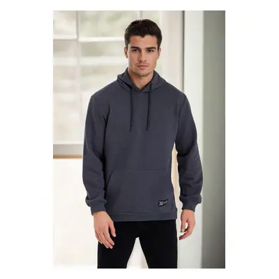 34605 Dewberry Kangaroo Pocket Hoody Mens Sweatshirt-ANTHRACITE