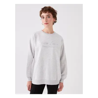 LC Waikiki Crew Neck Printed Long Sleeve Women's Sweatshirt