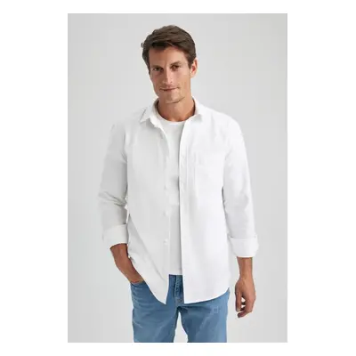 DEFACTO Regular Fit Oxford Long Sleeve Shirt