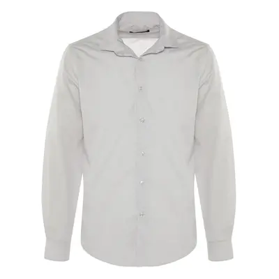 Trendyol Gray Men's Slim Fit Basic Shirt