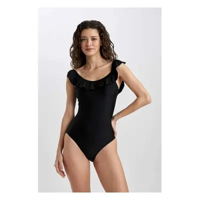 W9117AZ/BK81 Defacto Women's Swimsuit BLACK