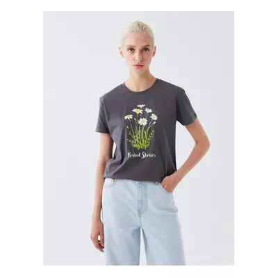 LC Waikiki Crew Neck Printed Short Sleeve Women's T-Shirt