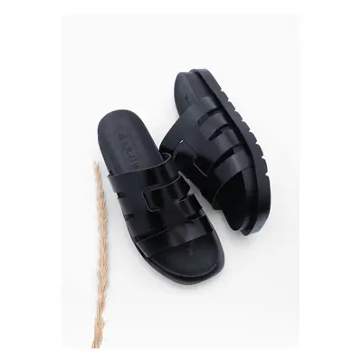 Marjin Women's Daily Slippers Vetka Black