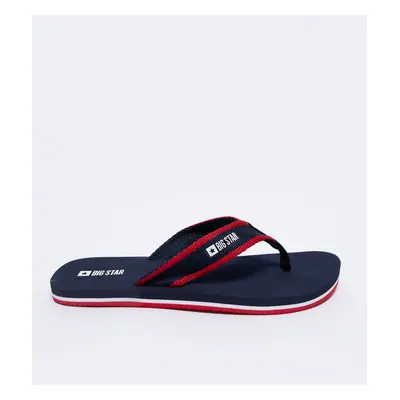 Big Star Man's Flip Floops Shoes Navy Blue