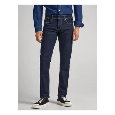 Tmavě modré pánské slim fit džíny Pepe Jeans Hatch - Pánské