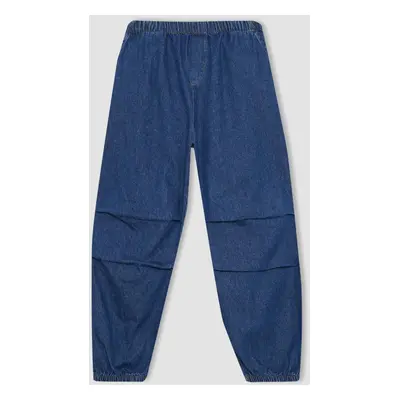 DEFACTO Girl's Parachute Jogger Leg Jean Trousers