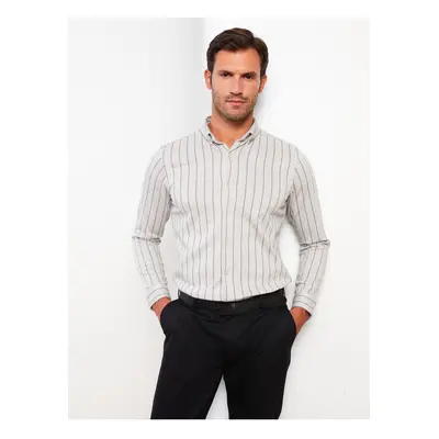 LC Waikiki Slim Fit Long Sleeve Striped Men's Shirt