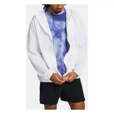 Under Armour Bunda LAUNCH LIGHTWEIGHT JKT-WHT - Pánské