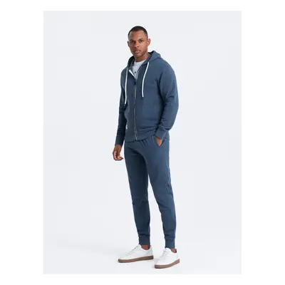 Ombre Men's tracksuit set jogger pants + zip-up sweatshirt