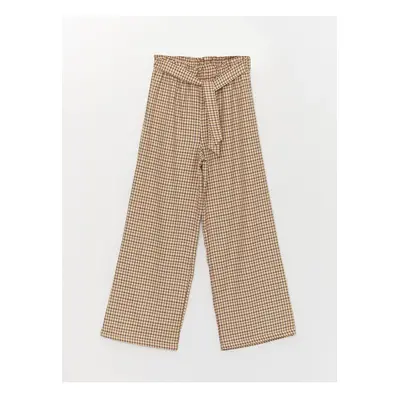 LC Waikiki Wideleg Girls' Trousers with Elastic Waist