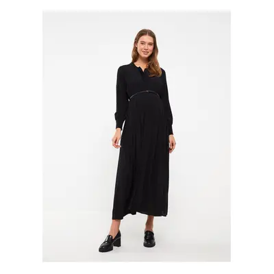 LC Waikiki Long Sleeve Viscose Maternity Dress