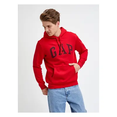 Červená pánská mikina GAP Hoodie Logo