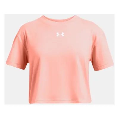 Under Armour Dívčí tričko UA CROP SPORTSTYLE LOGO SS - Holky