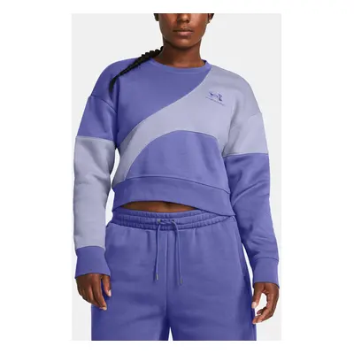 Under Armour Mikina Essential Fleece Crop Crew-PPL - Dámské