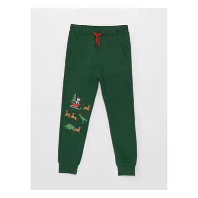 LC Waikiki Boys' Elastic Waist Christmas Theme Jogger Sweatpants