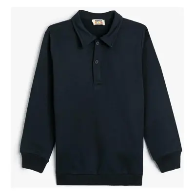 Koton Navy Blue Boy's Sweatshirt