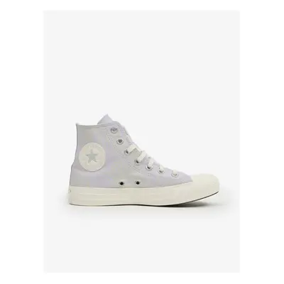 Světle fialové dámské vzorované kotníkové tenisky Converse Chuck - Dámské