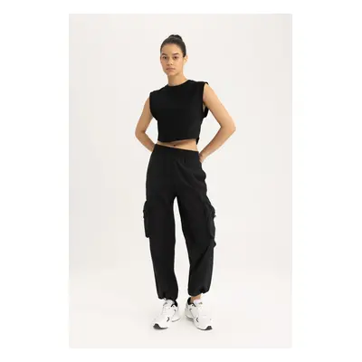 DeFactoFit Standard Fit Cargo Pocket Woven Trousers