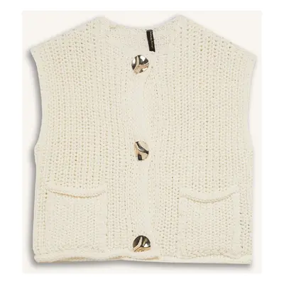 DEFACTO Relax Fit Buttoned Pocket Knit Vest