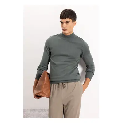 DEFACTO Slim Fit Slim Fit Half Turtleneck Basic Plain Knitwear Sweater