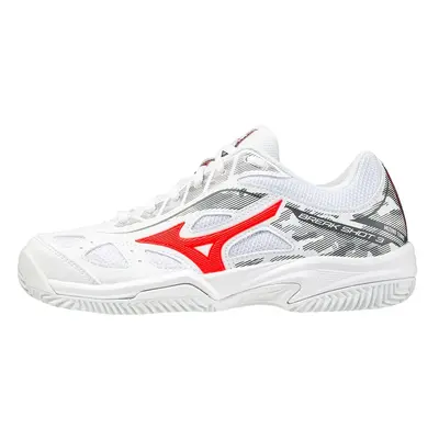 Juniorská tenisová obuv Mizuno Breakshot CC White/IgnititonRed