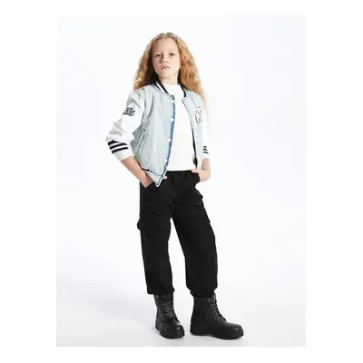 LC Waikiki Girls' Cargo Jogger Pants with Elastic Waist