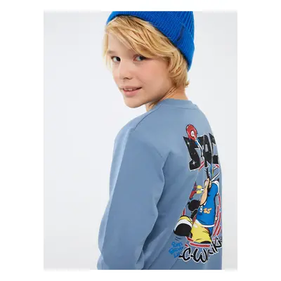 LC Waikiki Crew Neck Nostalgic Monkey Printed Long Sleeve Boy's Sweatshirt