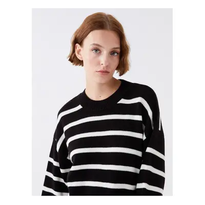 LC Waikiki Crew Neck Striped Long Sleeve Women's Knitwear Sweater