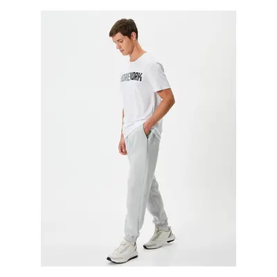 Koton Gray Melange Men's Sweatpants