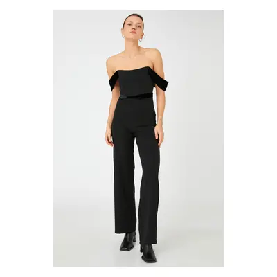 Koton Women's Black Overalls