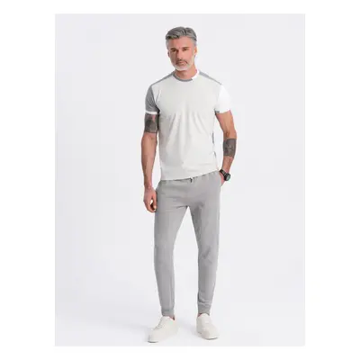 Ombre Men's jogger sweatpants - gray