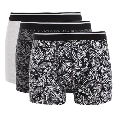 DEFACTO Regular Fit Patterned 3-Piece Boxer