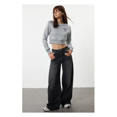 Trendyol Black High Waist Extra Wide Leg Palazzo Jeans