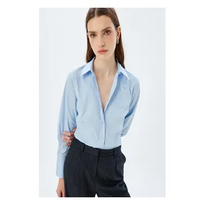 Koton Light Indigo Women's Shirt