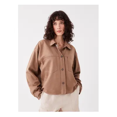 LC Waikiki Plain Long Sleeve Oversize Women's Shirt