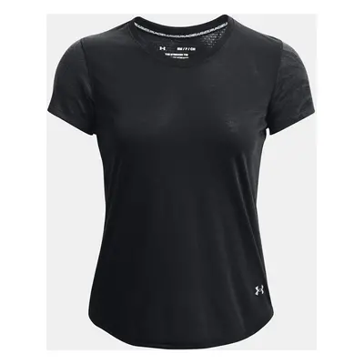 Under Armour Tričko UA Streaker Jacquard Tee-BLK - Dámské