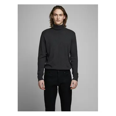 Šedý basic rolák Jack & Jones Emil - Pánské