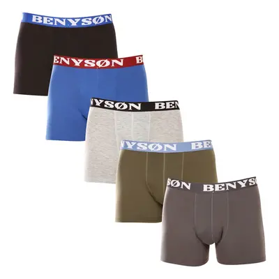 5PACK pánské boxerky Benysøn bambusové vícebarevné