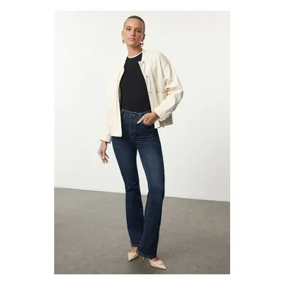 Trendyol Blue High Waist Flare Jeans