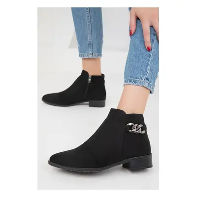 Soho Black Suede-Platinum Women's Boots & Bootie