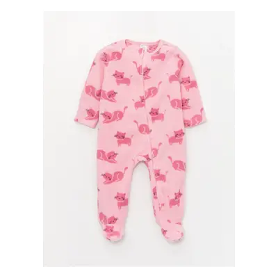 LC Waikiki Crew Neck Baby Girl Fleece Jumpsuit