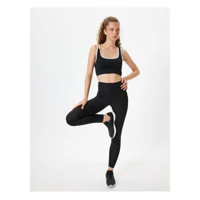 Koton Sports Tights High Waist Interlock Slim Fit Interlock