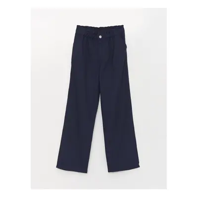 LC Waikiki Wideleg Girls' Trousers with Elastic Waist