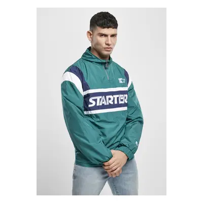 Starter Half Zip Retro Jacket retro zelená/modrá noční/bílá