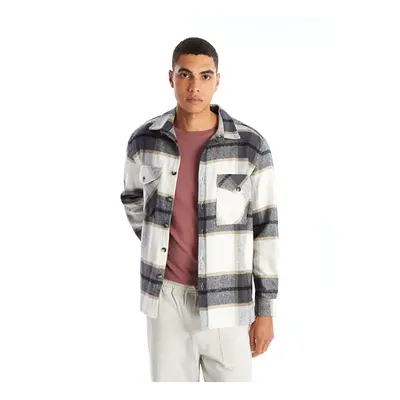 LC Waikiki Regular Fit Long Sleeve Plaid Men's Lumberjack Shirt Jacket