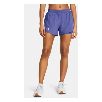 Under Armour Kraťasy UA Fly By 2-in-1 Shorts-PPL - Dámské