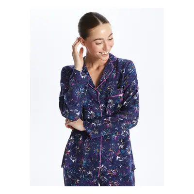 LC Waikiki Shirt Collar Floral Long Sleeve Women's Pajama Set